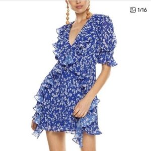 LA MAISON TALULAH-MEDITERRANEAN MINX Pleated Mini Dress Size M